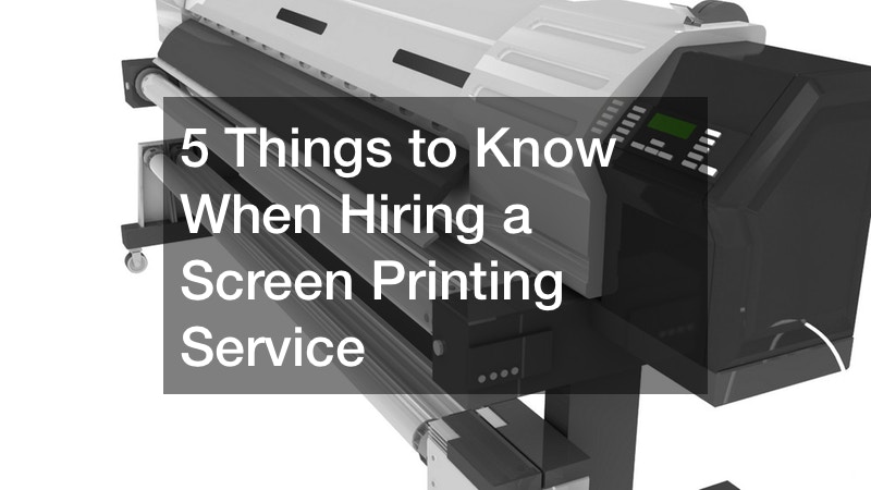 What to Know About a Fulfillment Screen Printing Service