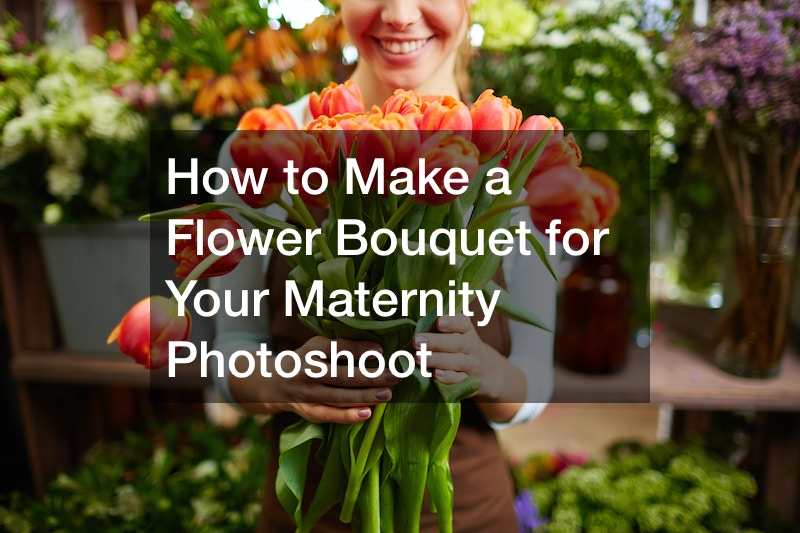 How to Make a Flower Bouquet for Your Maternity Photoshoot